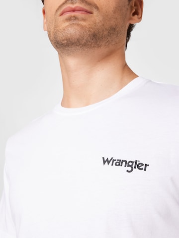 mėlyna WRANGLER Marškinėliai 'SIGN OFF TEE'