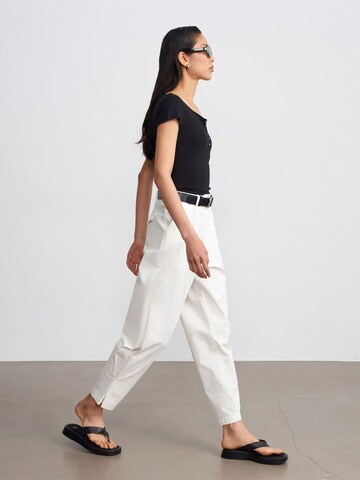 Dilvin Wide leg Pants in White