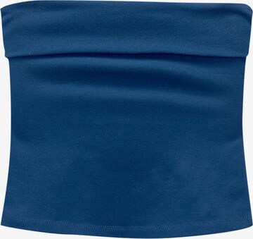 Pull&Bear Top w kolorze niebieski: przód