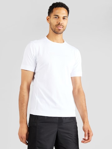 T-Shirt fonctionnel Calvin Klein Sport en blanc : devant