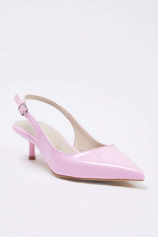Escarpins à bride arrière Trendyol en rose : devant