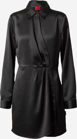 Robe-chemise HUGO en noir : devant