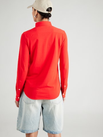 Bluză de la Polo Ralph Lauren pe roșu