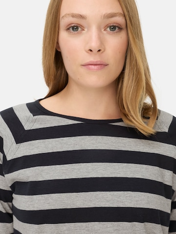 CAMEL ACTIVE Gestreiftes Langarmshirt mit Raglanärmeln in Grau