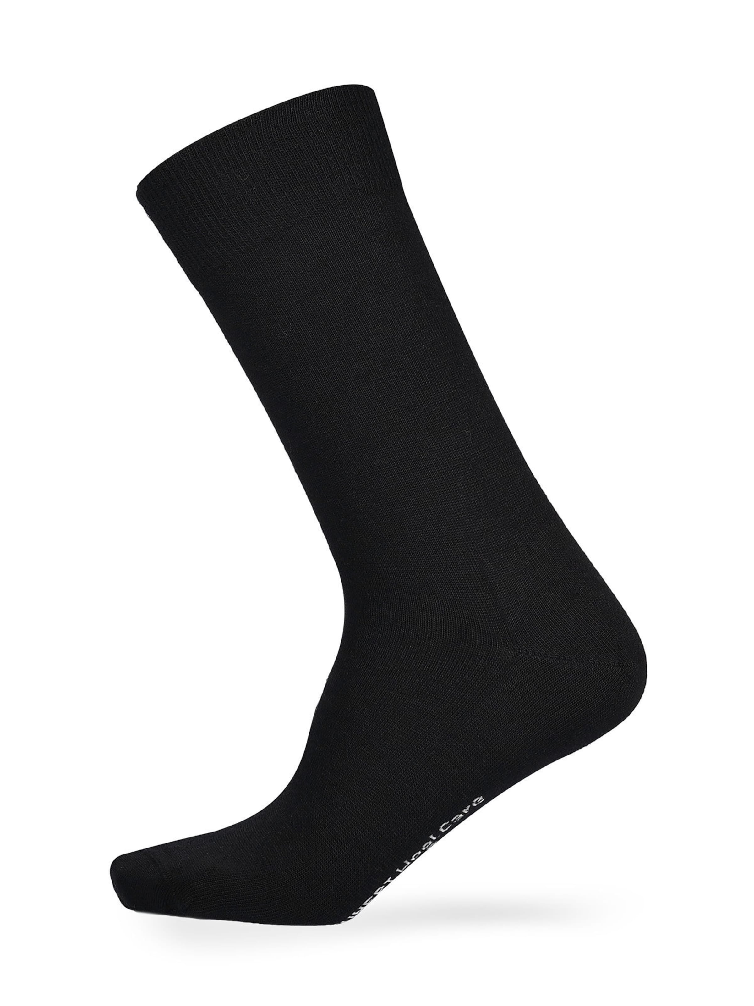 KUNERT Sokken 'Wool Care' in Zwart: voorkant