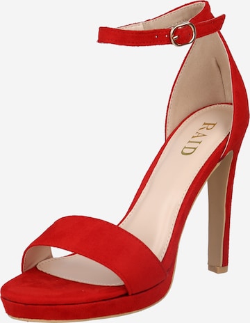 Raid Strap Sandals 'CIMONA' in Red: front