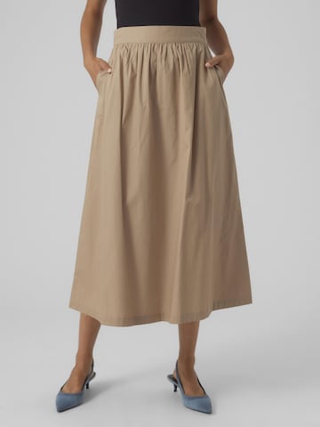 VERO MODA Skirt in Brown: front