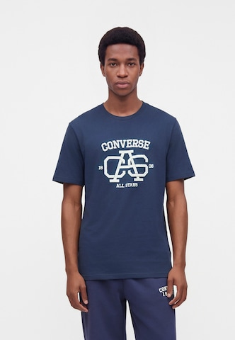 Tricou 'CAS VARSITY' de la CONVERSE pe albastru: față