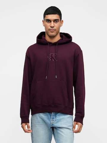 Calvin Klein Jeans Sweatshirt in Purple: front