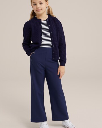 WE Fashion Strickjacke in Blau