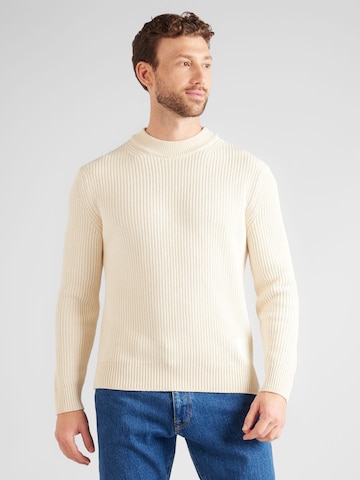 BOSS Orange Pullover 'Kecol' in Beige: predná strana