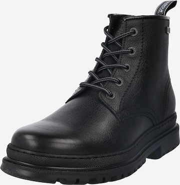 Barbour Lace-Up Boots in Black: front