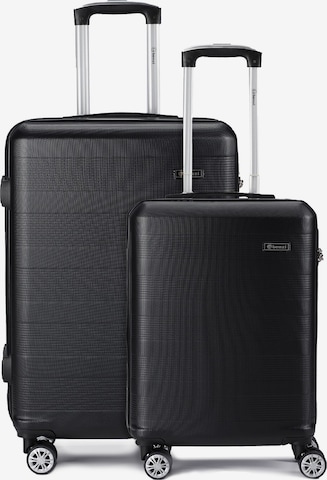 Benzi Suitcase Set in Black: front