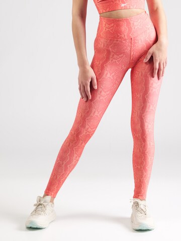 Reebok Skinny Sports trousers 'ID TRAIN' in Orange: front