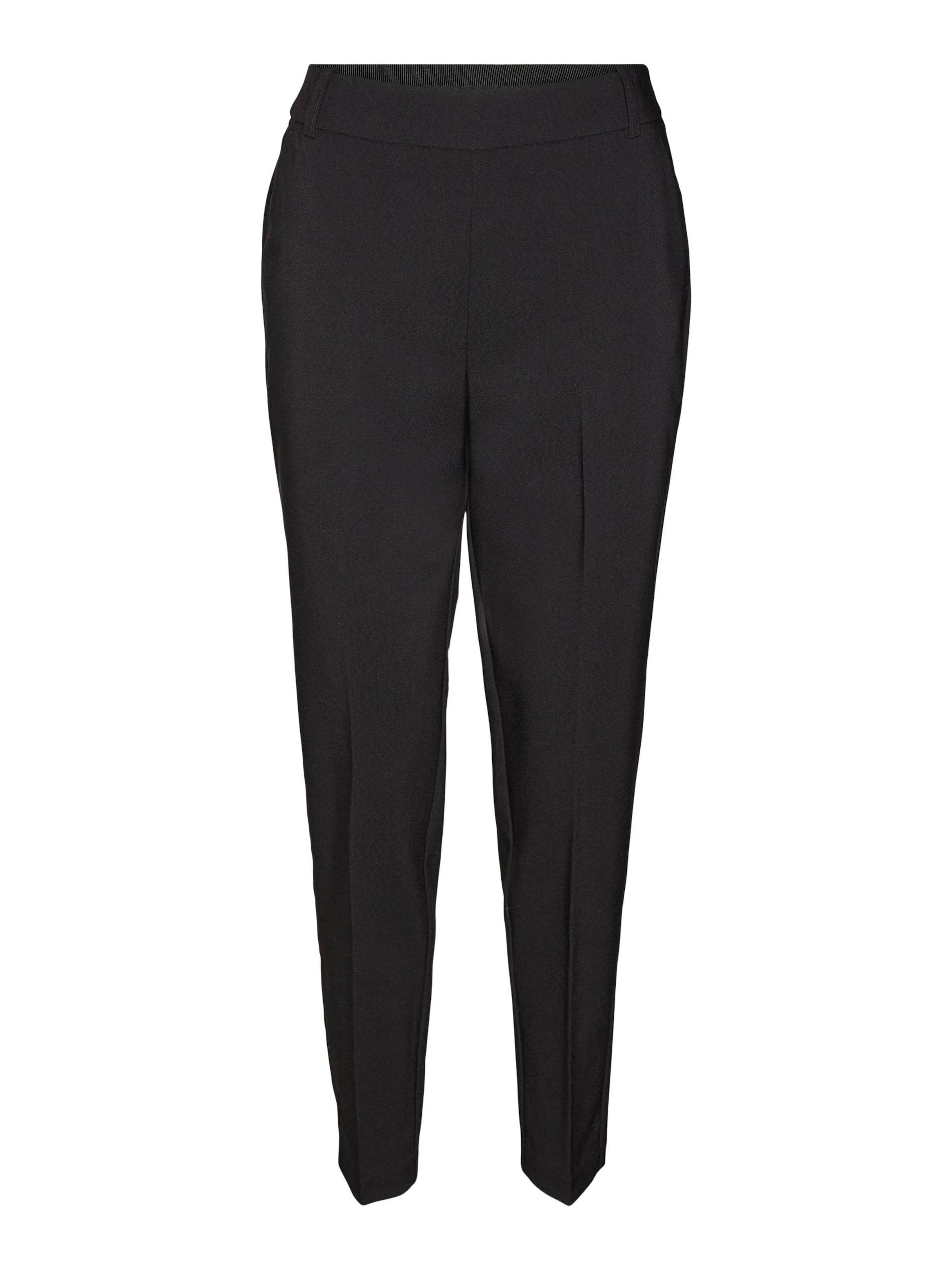 VERO MODA - Slimfit Pantalón de pinzas en negro: frente