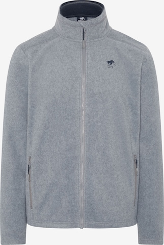 Polo Sylt Fleece Jacket in Grey: front