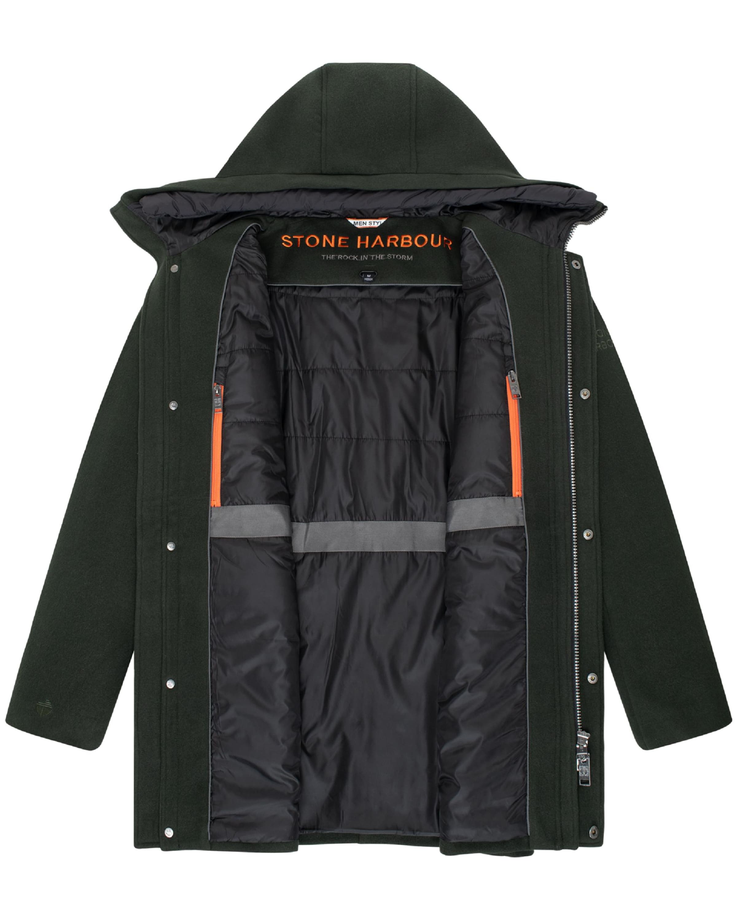 Cappotto invernale 'Fenroos' di STONE HARBOUR in verde