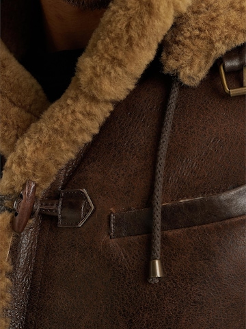 Giacca di mezza stagione 'Long Lammy leather jacket' di PME Legend in marrone