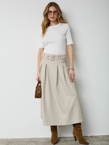 Jupe ' LunaCC ' co'couture en beige : devant