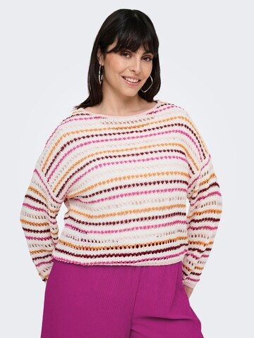 Pull-over ONLY Carmakoma en blanc