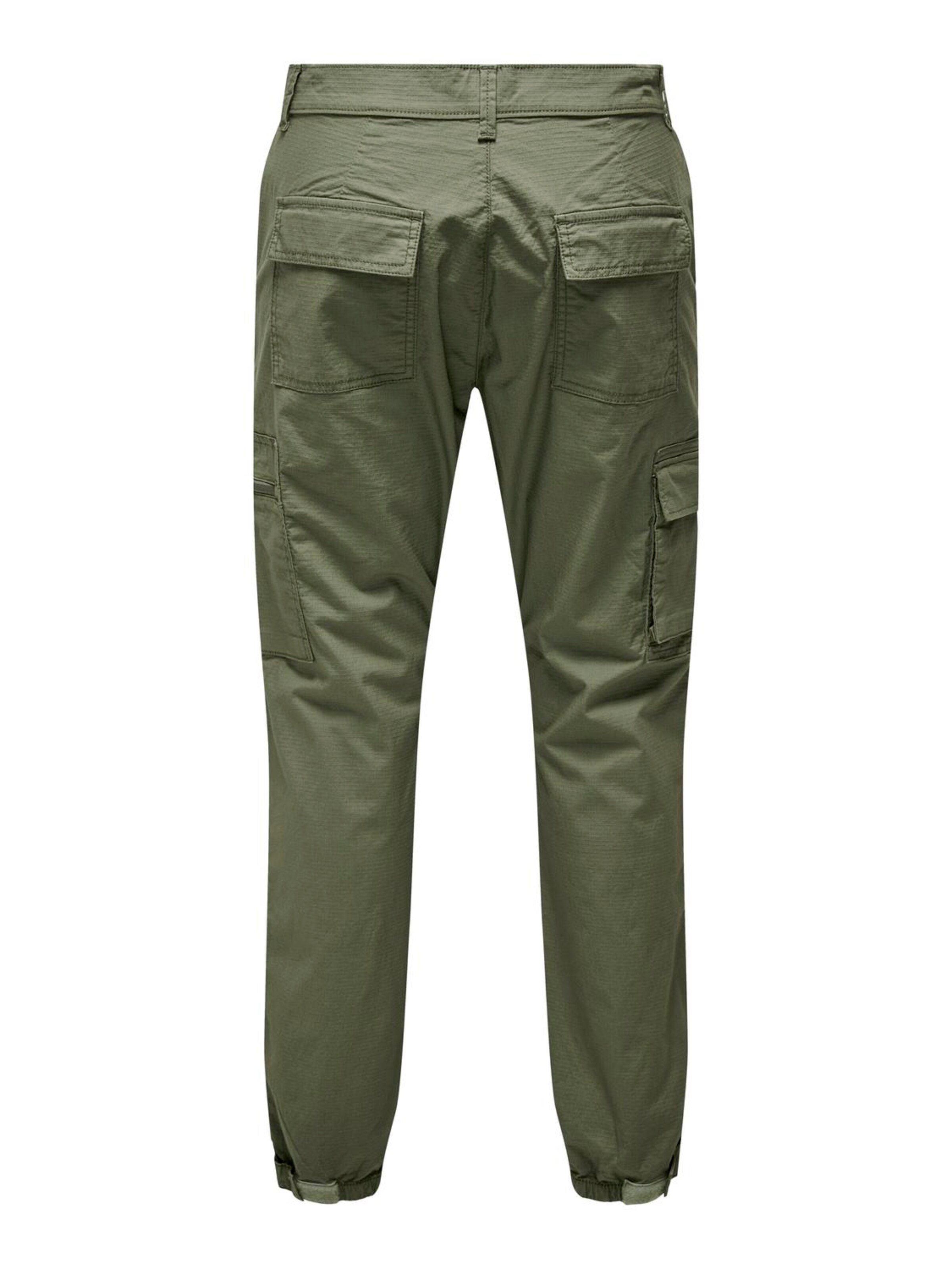 Only & Sons Tapered Παντελόνι cargo 'CAM' σε πράσινο