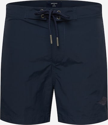 SuperdryKupaće hlače - plava boja: prednji dio