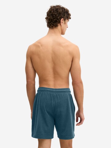 Marc O'Polo Pajama pants ' Terry Towel ' in Blue