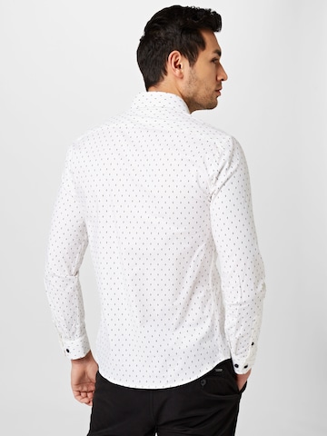 Regular fit Camicia di Lindbergh in bianco