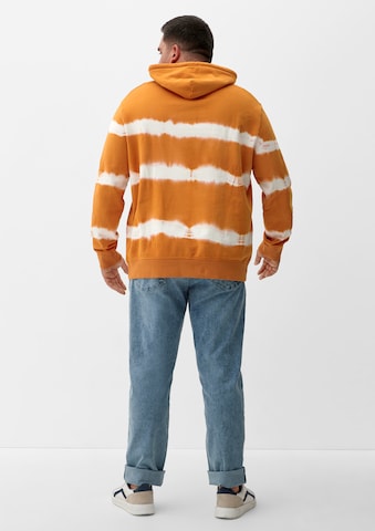 s.Oliver Men Big Sizes Sweatshirt in Orange