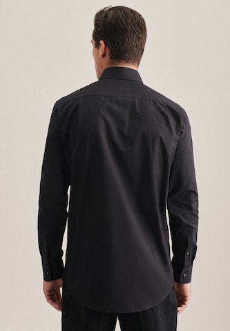 SEIDENSTICKER Regular fit Business Shirt in Black
