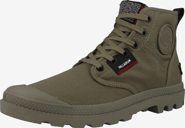 Baskets hautes 'Pampa Hi Patch' Palladium en vert : devant