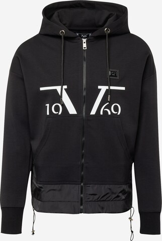 19V69 ITALIA Sweatjacke 'Eaton' in Schwarz: predná strana