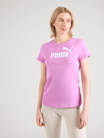 PUMA Koszulka funkcyjna 'ESS No. 1' w kolorze fioletowy: przód