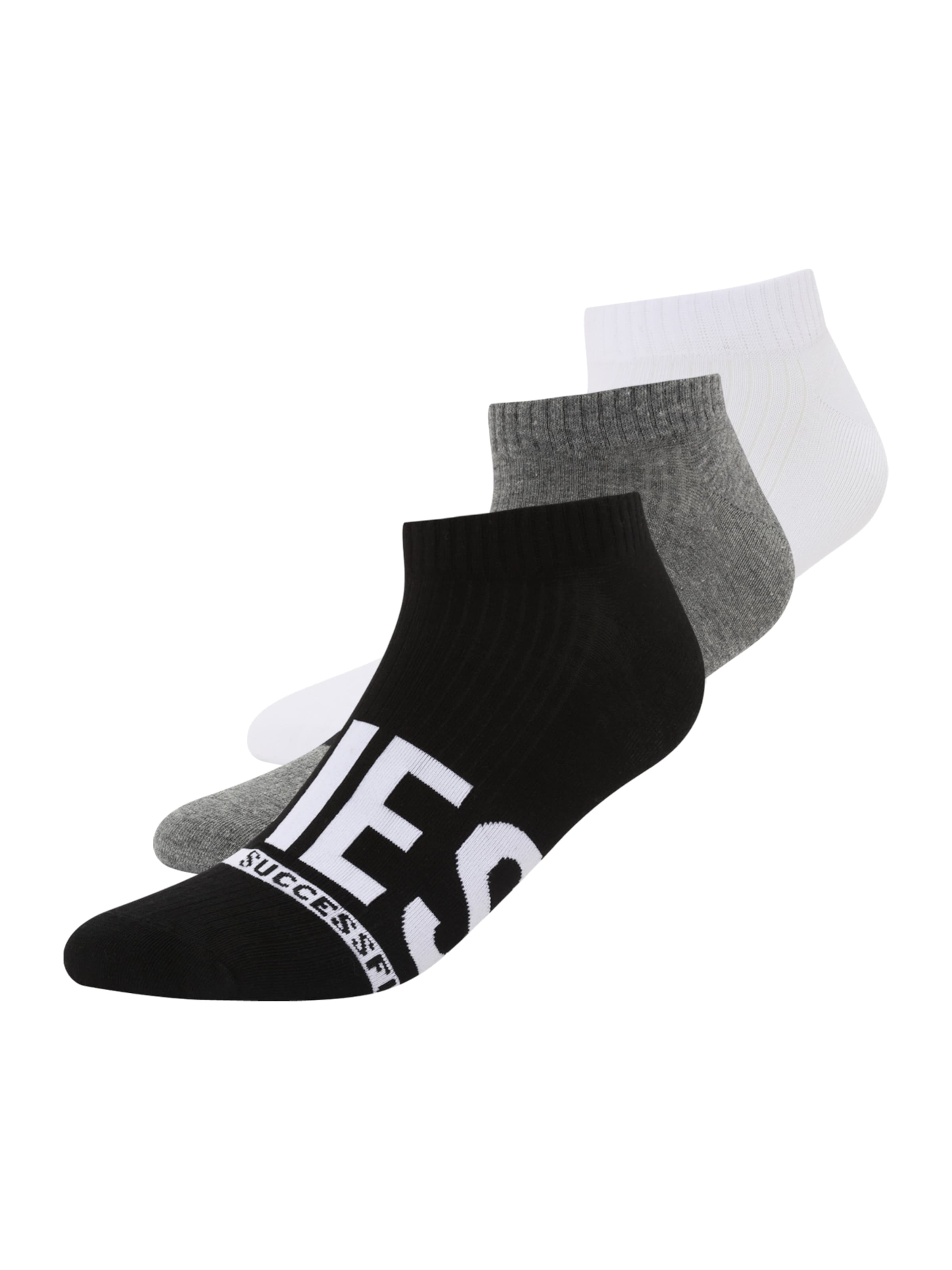 DIESEL - Calcetines 'SKM-GOST' en gris: frente