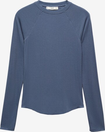 MANGO Shirt in Blauw: voorkant