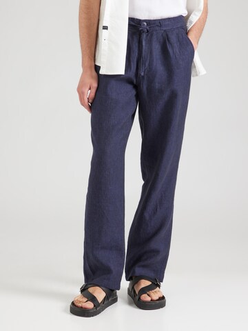 Regular Pantalon à pince KnowledgeCotton Apparel en bleu : devant