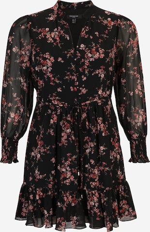 Robe-chemise Forever New Curve en noir : devant