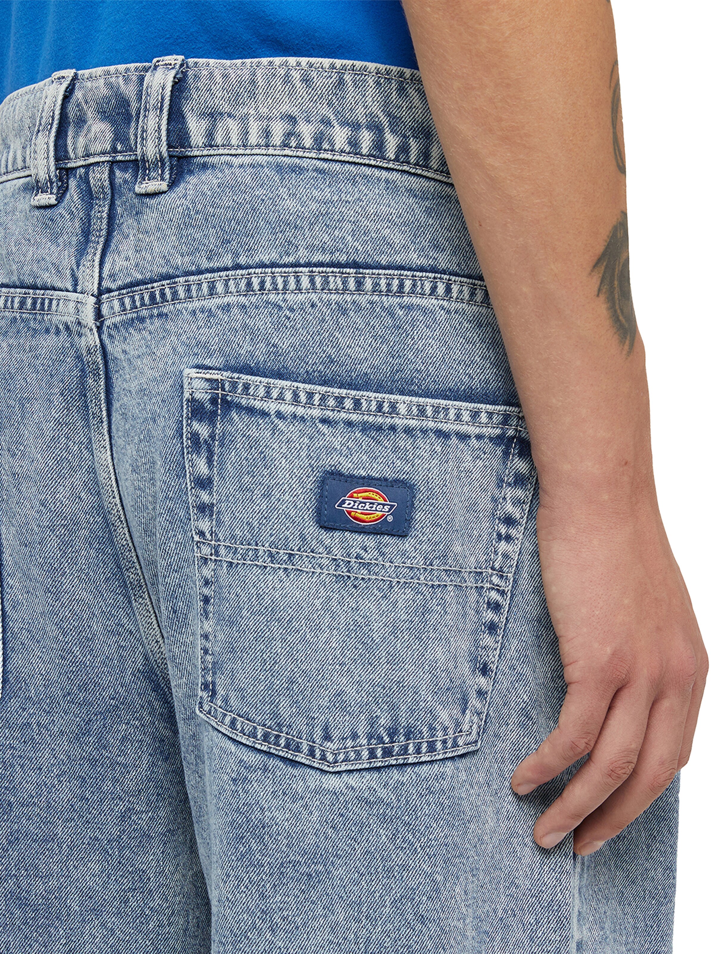 DICKIES Loosefit Jeans i blå