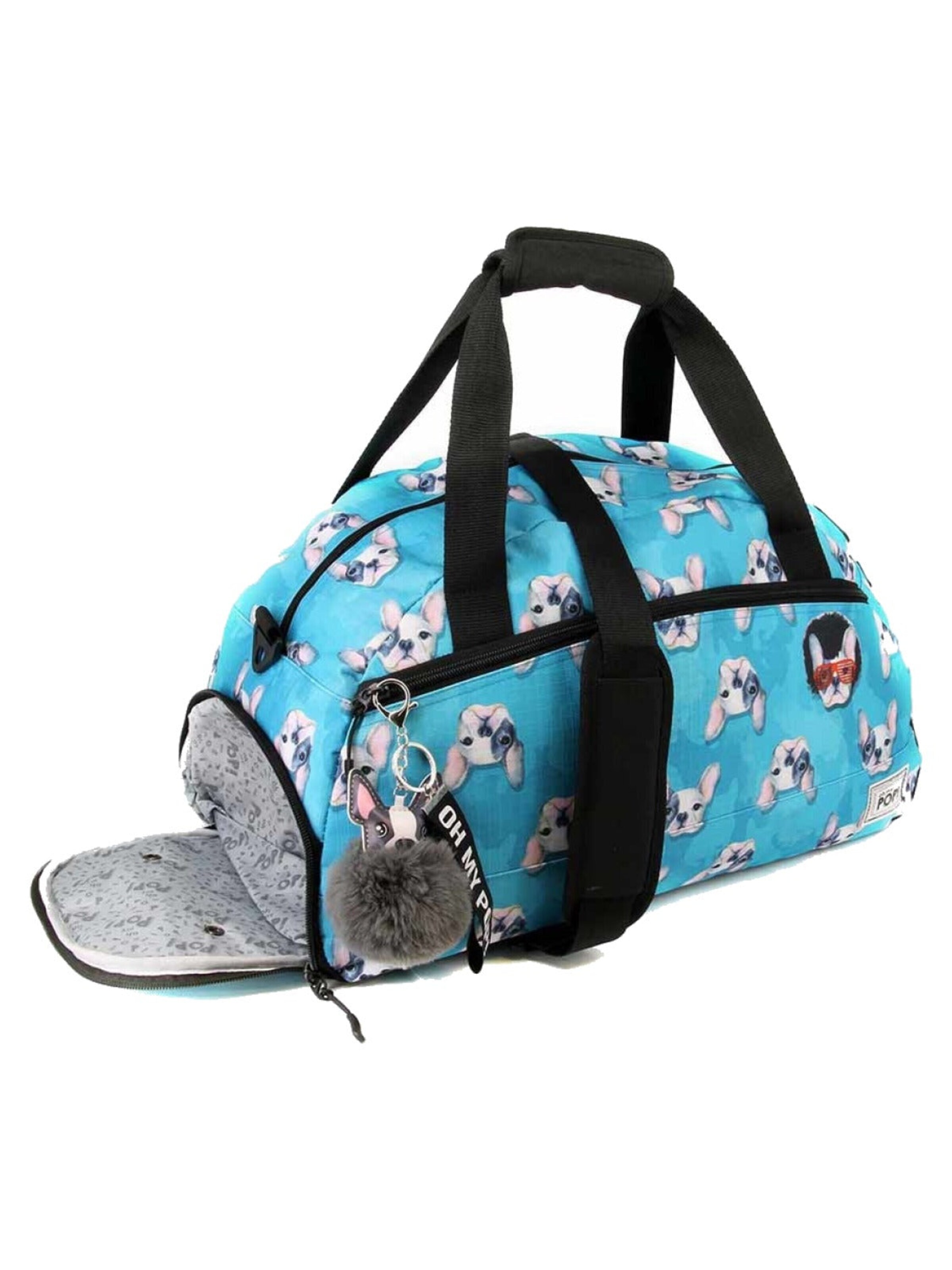 Oh My Pop! Gymtas 'Oh My Pop Doggy Sporttas dames Multi colour Lengte 51cm' in Gemengde kleuren