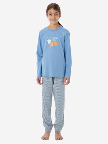 Pyjama ' Nightwear ' SCHIESSER en bleu : devant