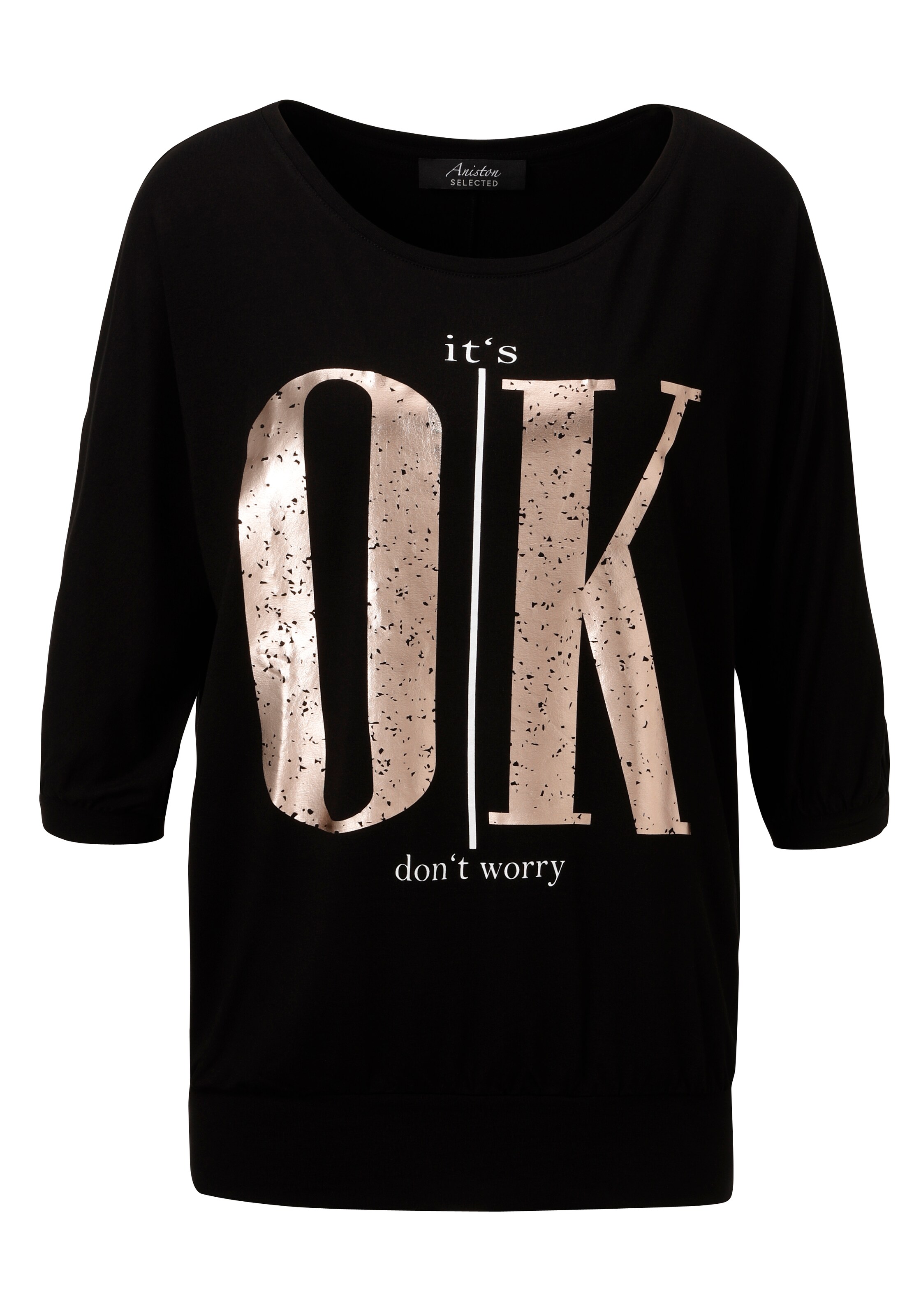 Aniston SELECTED Shirt in Black: front