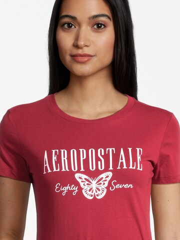 AÉROPOSTALE T-shirt i röd