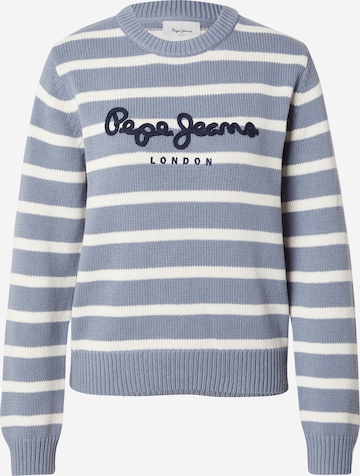Pepe Jeans Sweter 'Caprice' w kolorze niebieski: przód