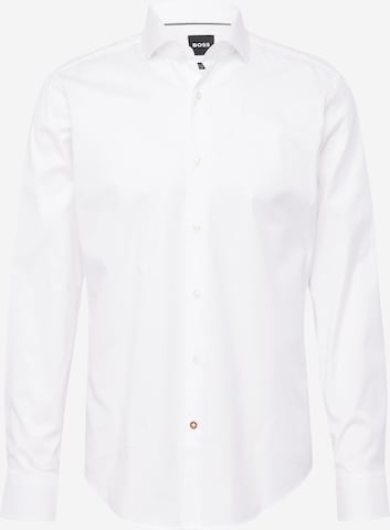 balta BOSS Black Standartinis modelis Marškiniai 'H-Joe': priekis
