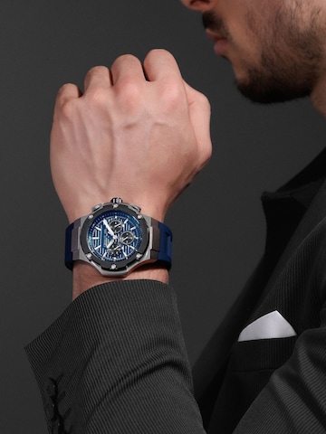 Montre à affichage analogique 'Lucardo' CERRUTI 1881 en bleu