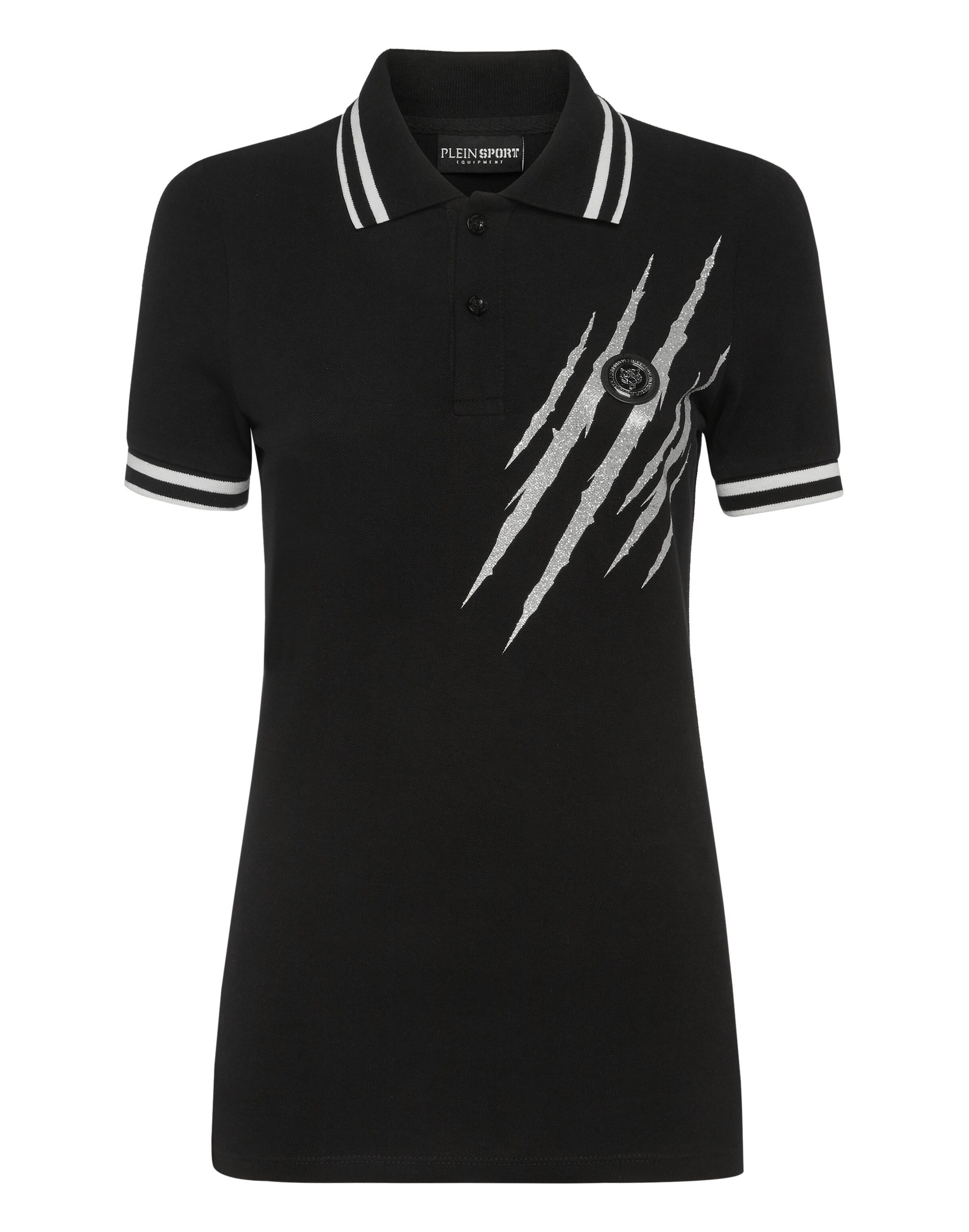 T-shirt 'Scratch' Plein Sport en noir : devant