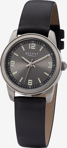 REGENT Analog Watch in Black: front