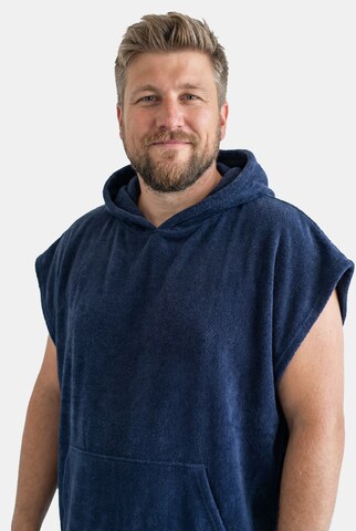Men Plus Badjas lang  in Blauw