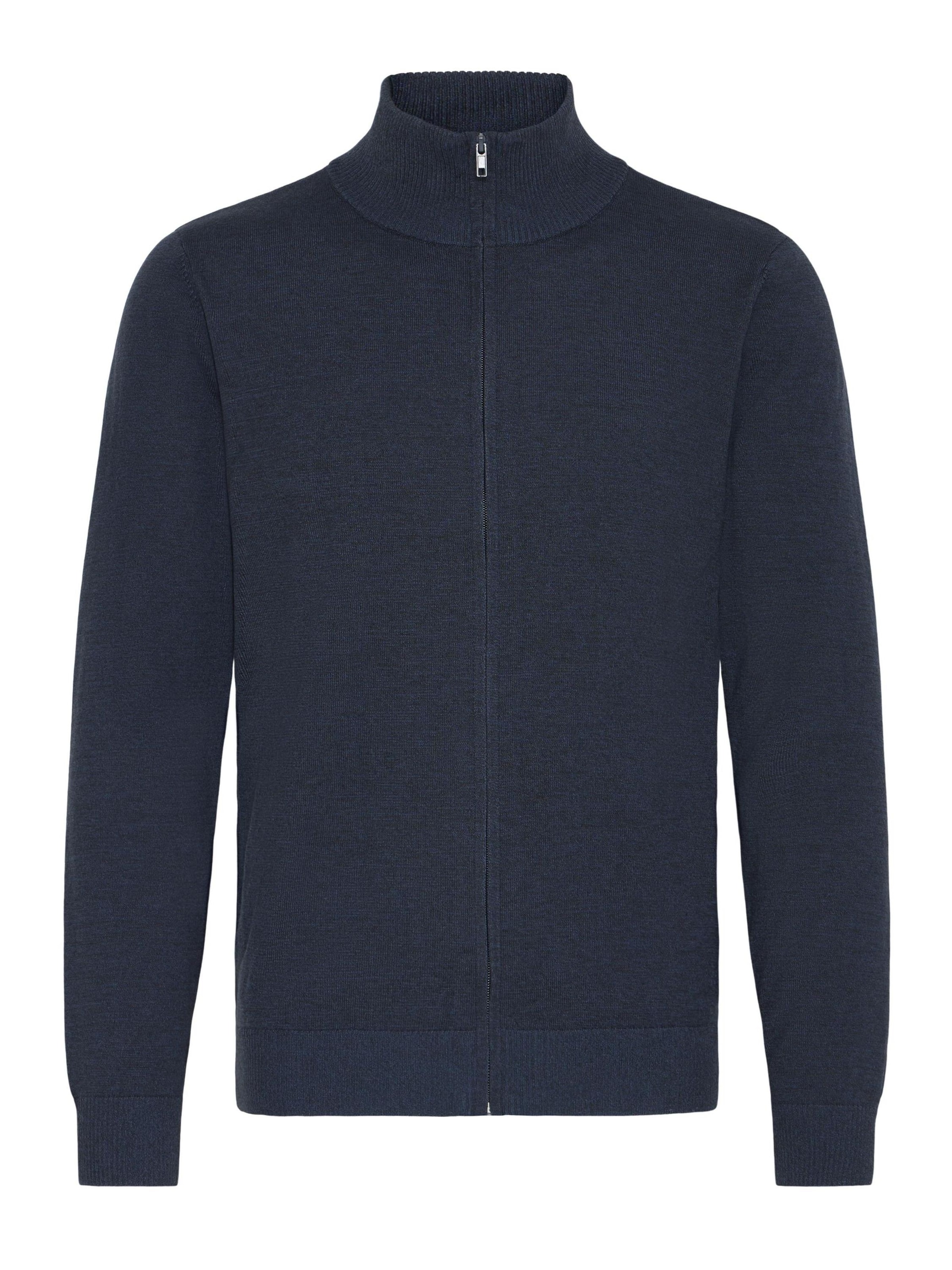 BLEND Knit cardigan ' BHMCASSBERG ' in Blue: front