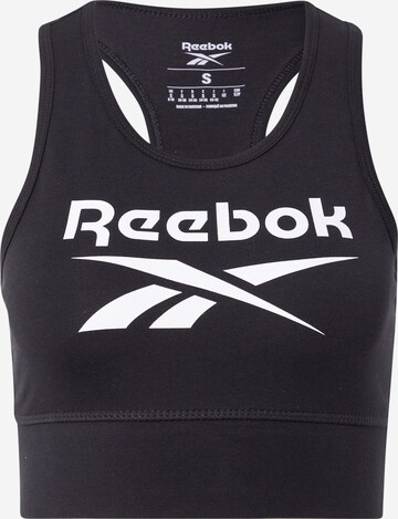 Reebok Bustier Sport bh 'Identity' in Zwart: voorkant